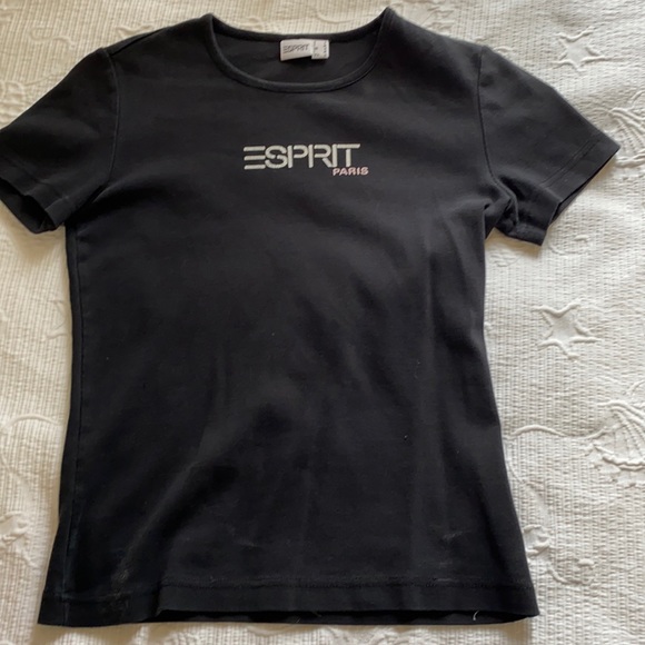 ESPRIT PARIS black t-shirt - Picture 1 of 5